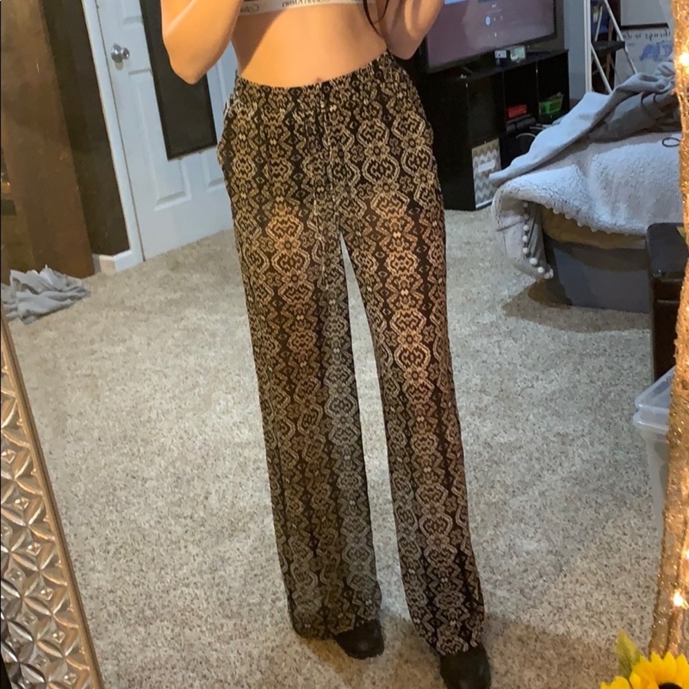 FOREVER 21 PRINTED PALAZZO PANTS